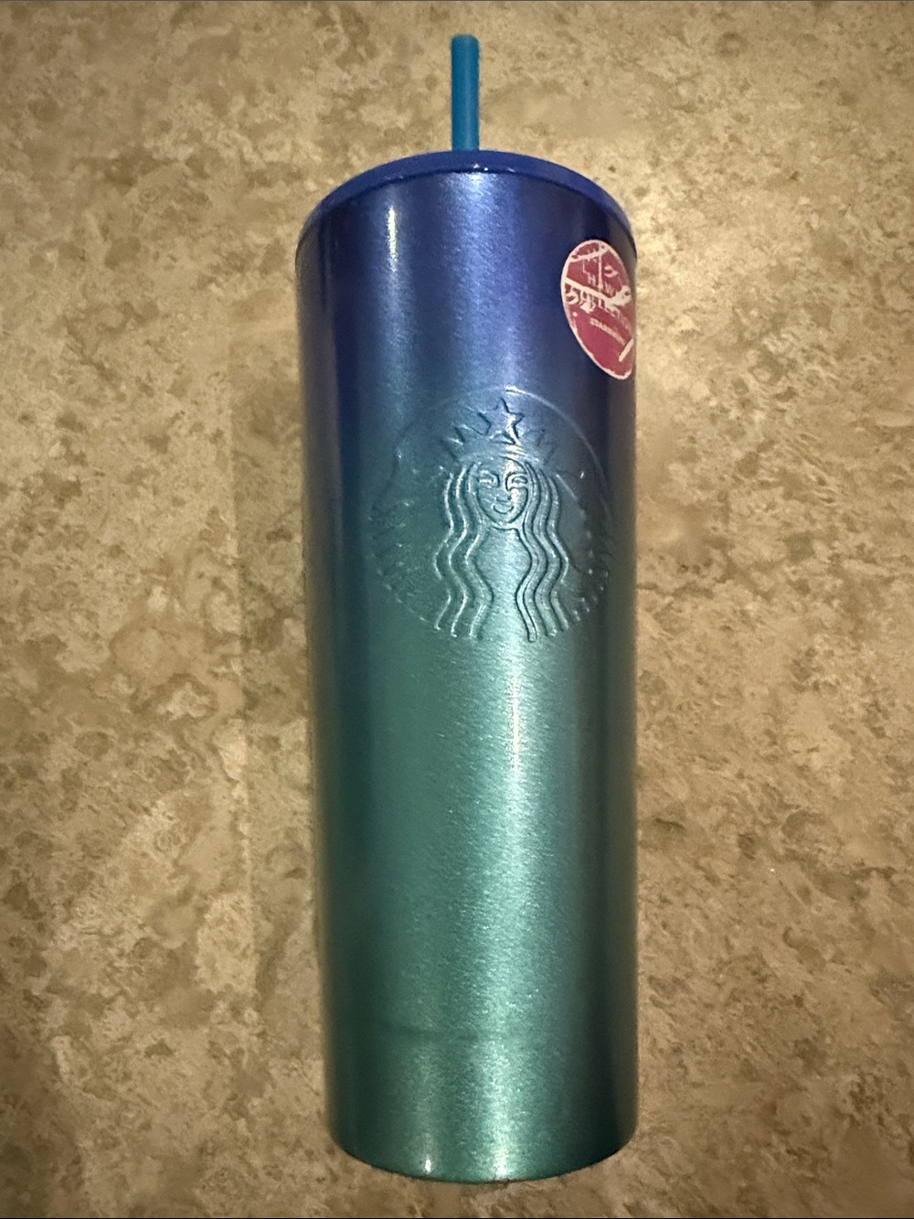 Starbucks Iridescent Hawaiian Collection Stainless Tumbler with Straw